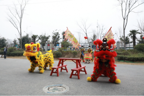 開工大吉 | 舞獅歡慶開門紅，中原工業(yè)設(shè)計(jì)城虎年再出發(fā)!
